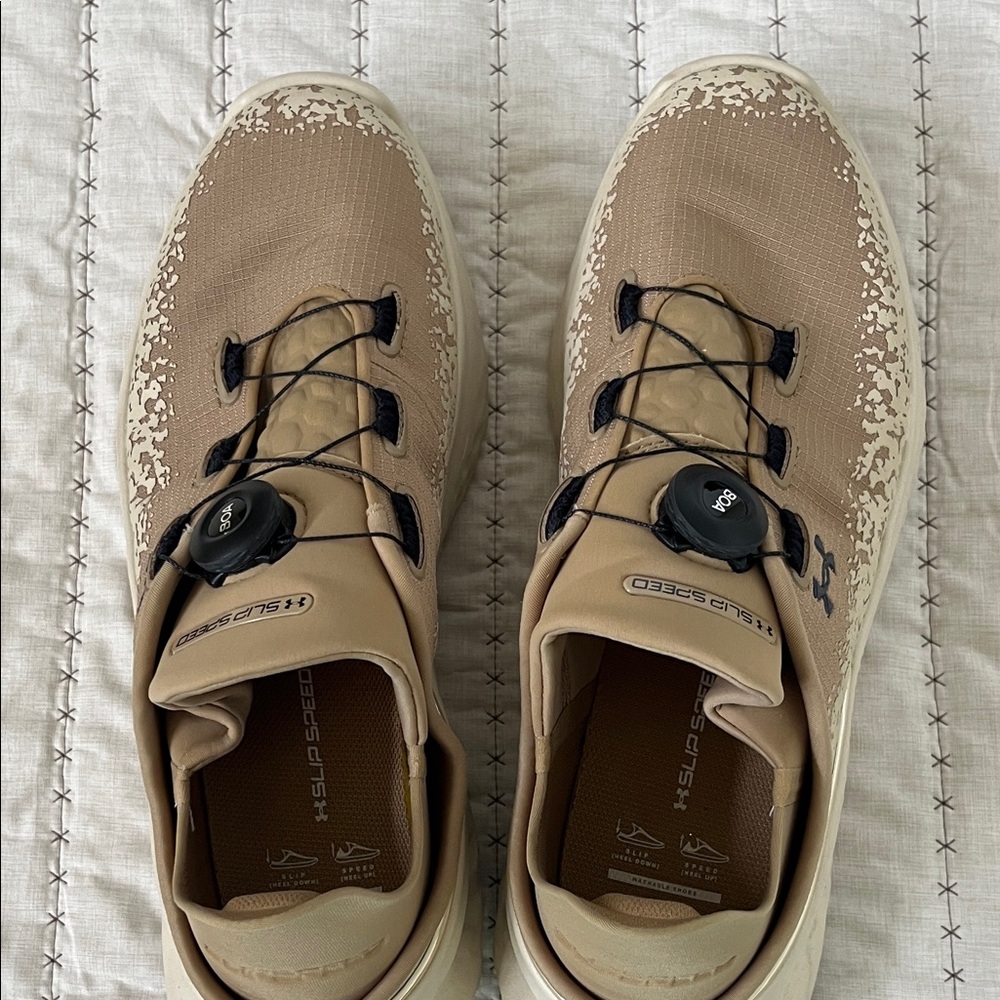 Under Armour Men’s Tan Lightweight Training Shoes with Boa Closure